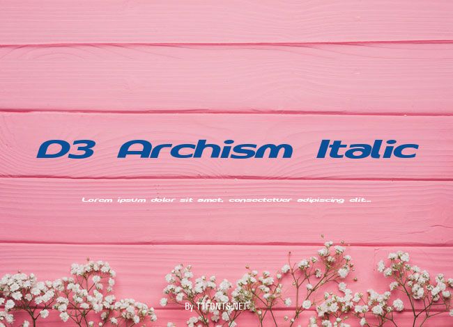 D3 Archism Italic example